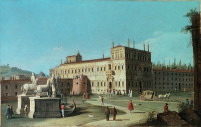 Vue du Palazzo del Quirinale, Rome - Michele Marieschi